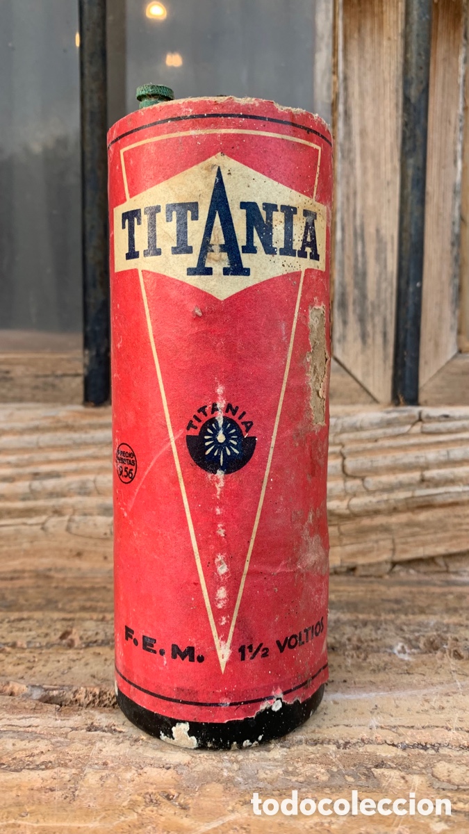 Collectionnisme: ANTIGUA PILA GIGANTE MARCA TITANIA
