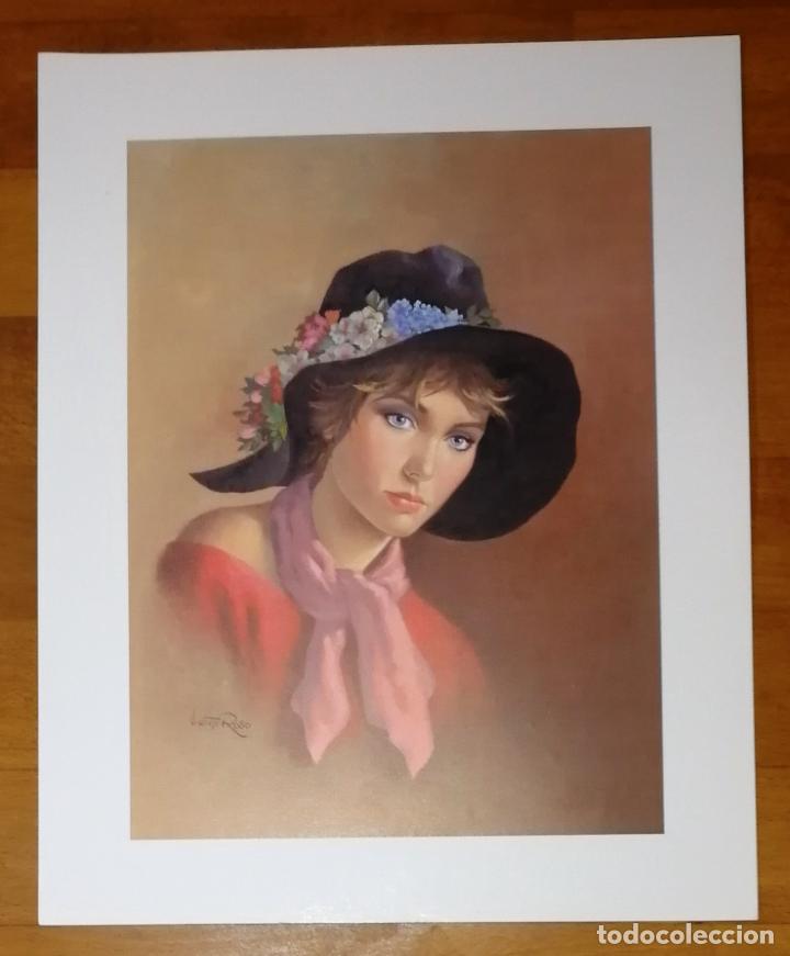 Colecionismo: L&Aacute;MINA. Serie GABRIEL N&ordm; 827 : Mujer con sombrero / Vicente Rosso. - F-K-A, 1979