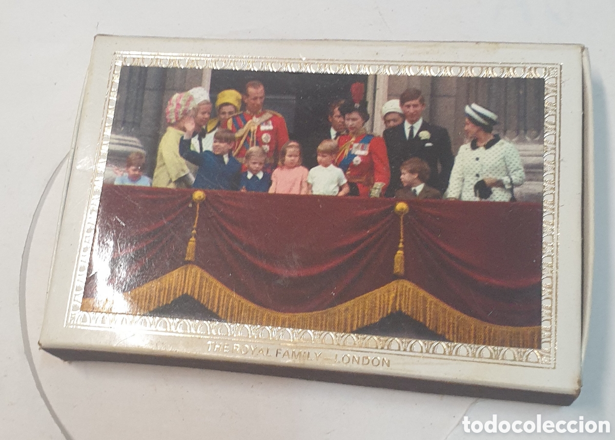 Collezionismo: Caja cerillas / fosforos familia real brit&aacute;nica. Solo caja