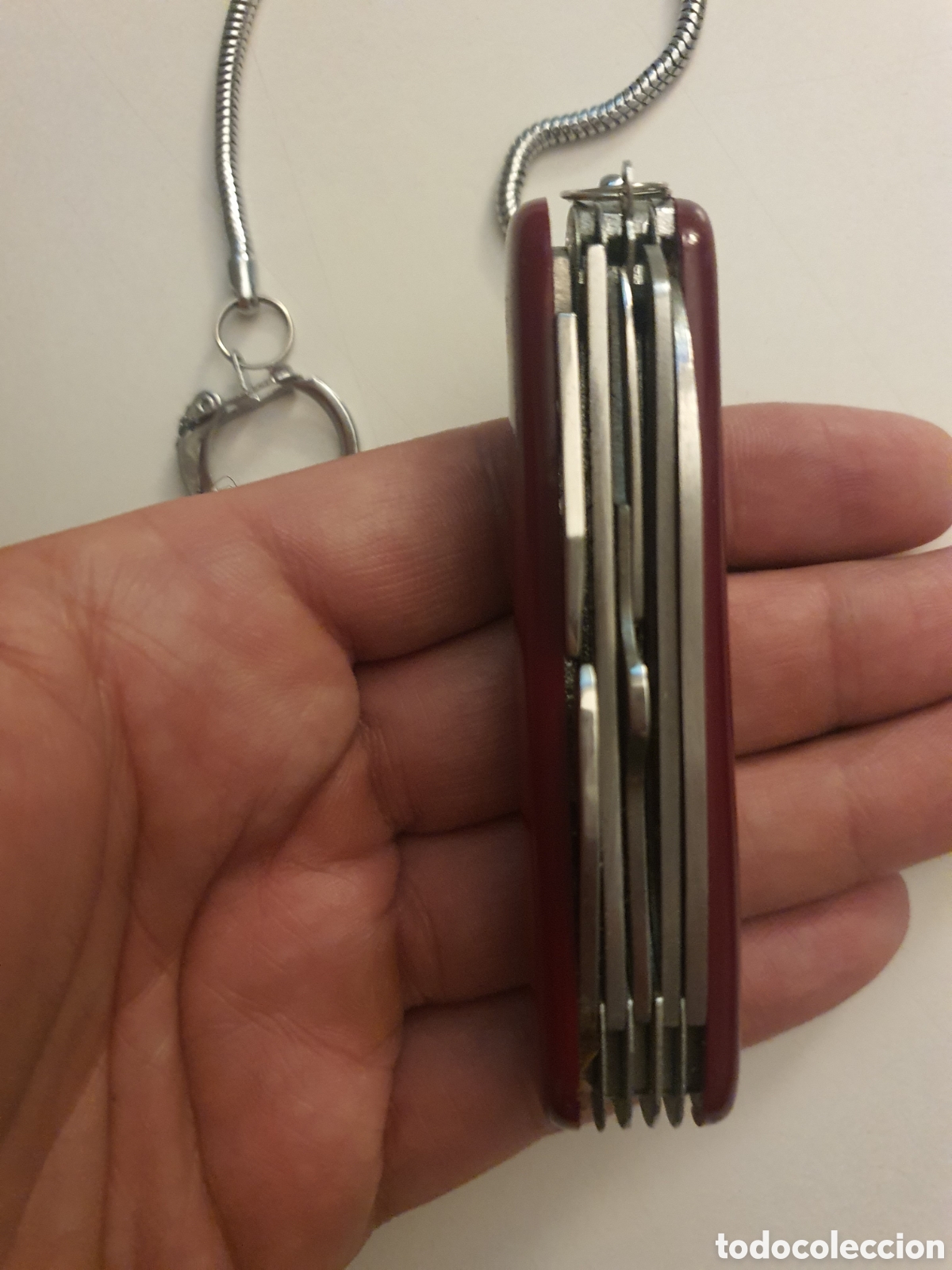 Coleccionismo: Navaja multiusos con cadena. - Foto 4