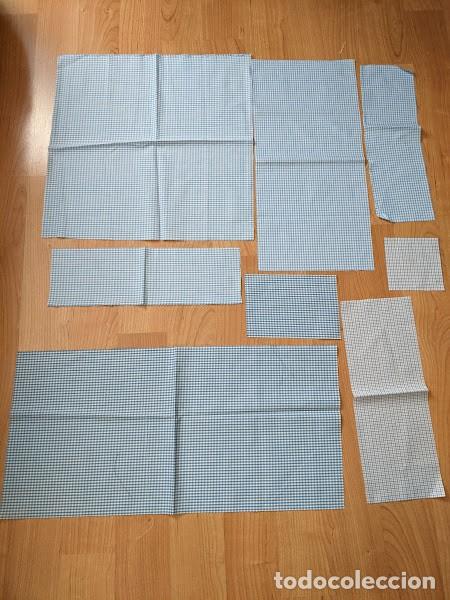 Coleccionismo: RETALES PATCHWORK TONOS AZULES - Foto 2