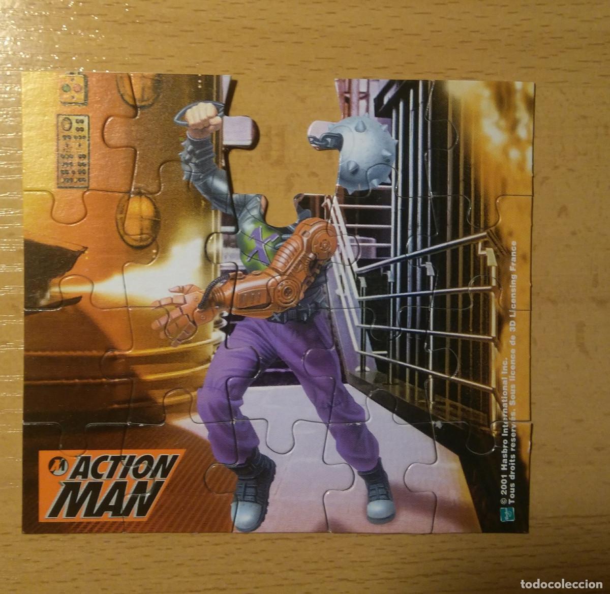 Coleccionismo: puzzle cardbury action man mini de huevo sorpresa antiguo hasbro puzle