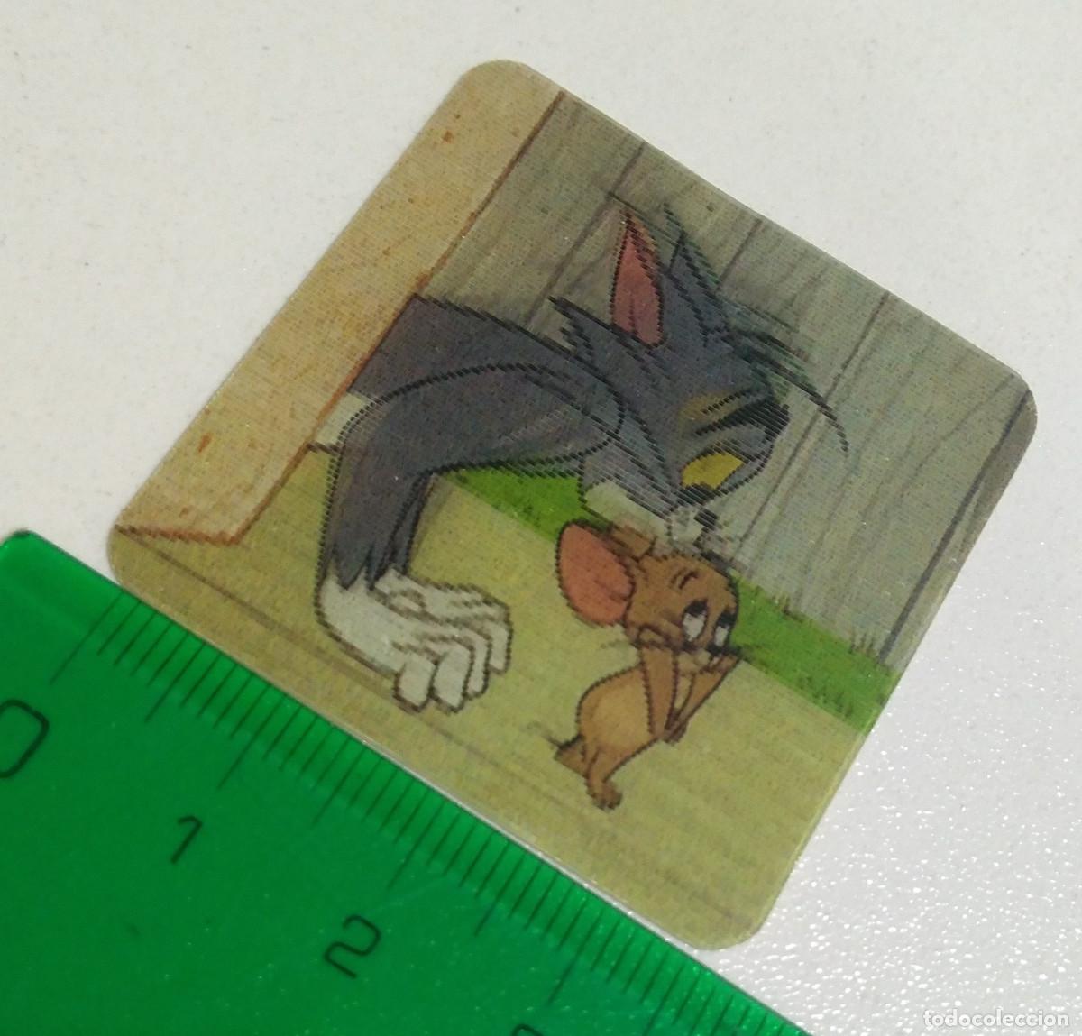 Coleccionismo: skips tarjeta lenticular movimiento serie tv raton gato hanna barbera tom jerry mini card 23 gato