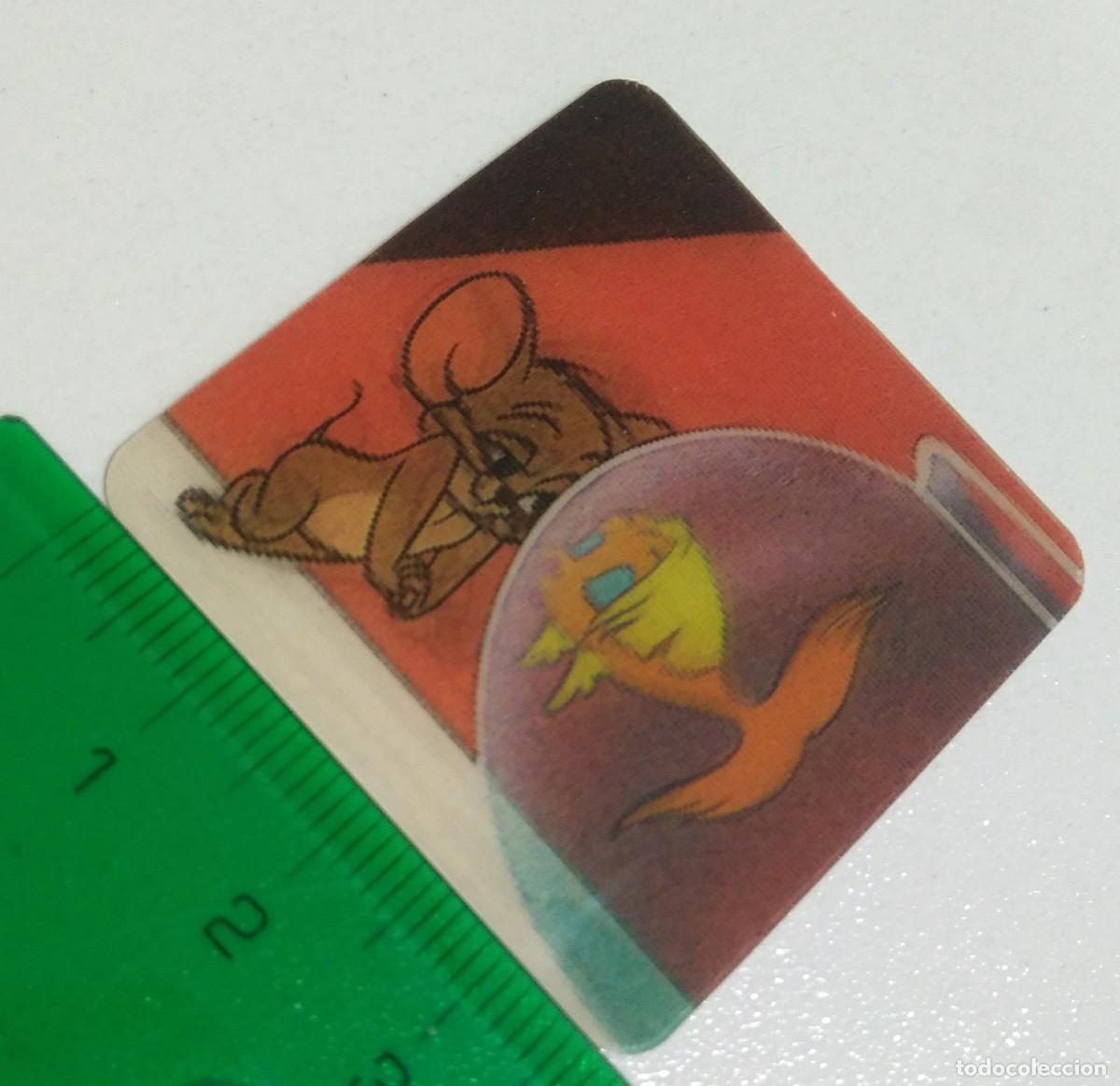 Coleccionismo: skips tarjeta lenticular movimiento PREMIADA raton gato hanna barbera tom jerry mini card PREMIO
