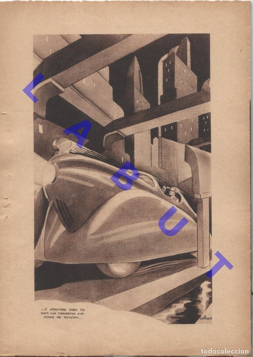 Coleccionismo: ART DEC&Oacute; ANTONIO COBOS DIBUJO LAMINA PROCEDENCIA DESCONOCIDA 25CM 1935 J10