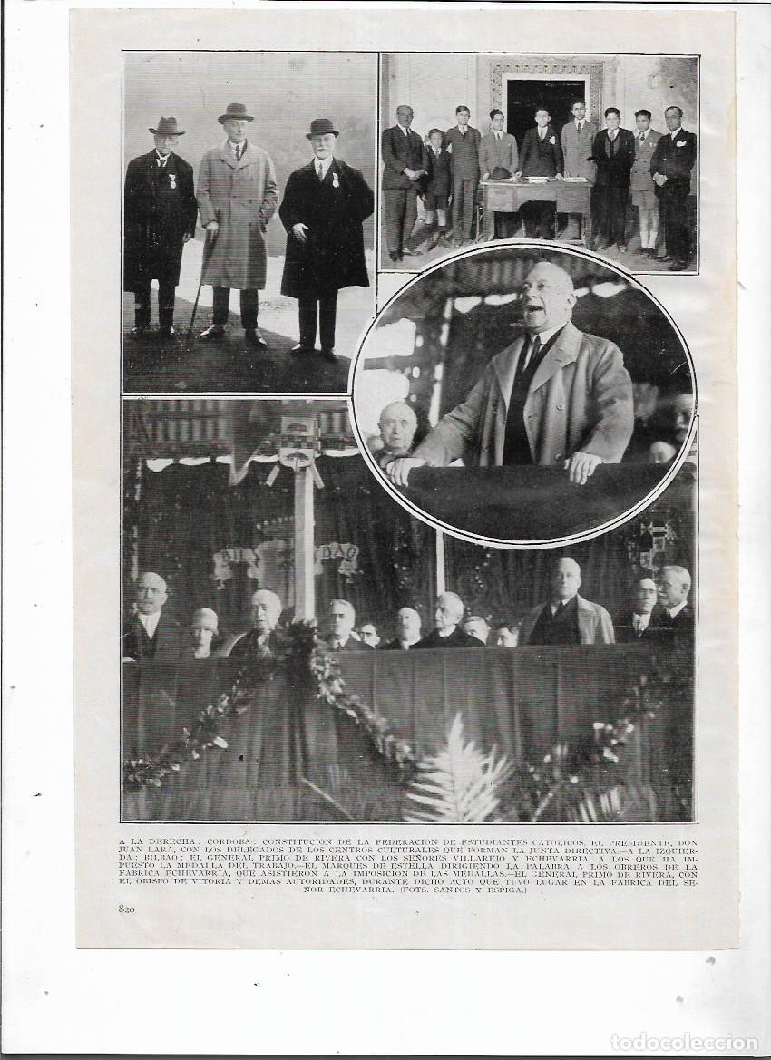 Sammelleidenschaft Papier: A&Ntilde;O 1927 RECORTE PRENSA DIRECTIVOS FABRICA ECHEVARRIA IMPOSICION MEDALLAS DEL TRABAJO