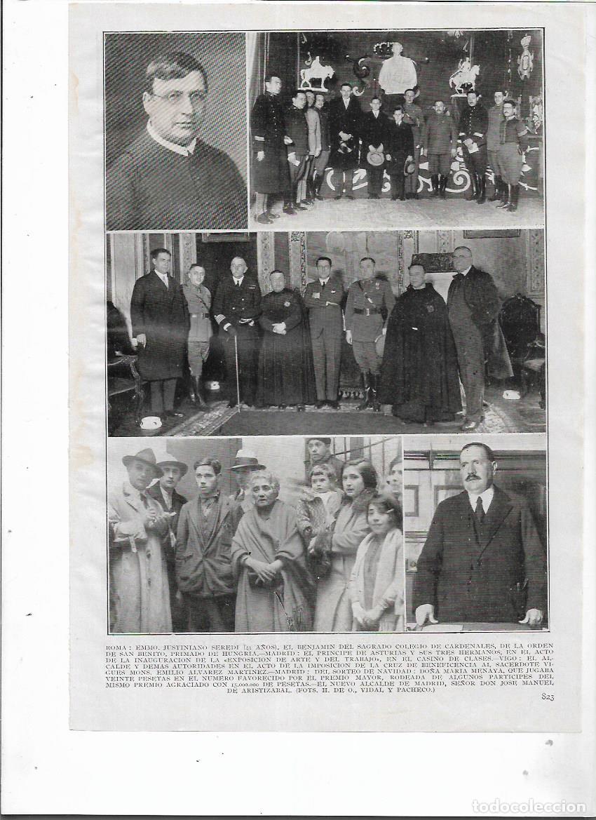 Colecionismo: A&Ntilde;O 1927 RECORTE PRENSA VIGO IMPOSICION CRUZ DE BENEFICENCIA AL SACERDOTE EMILIO ALVAREZ MARTINEZ