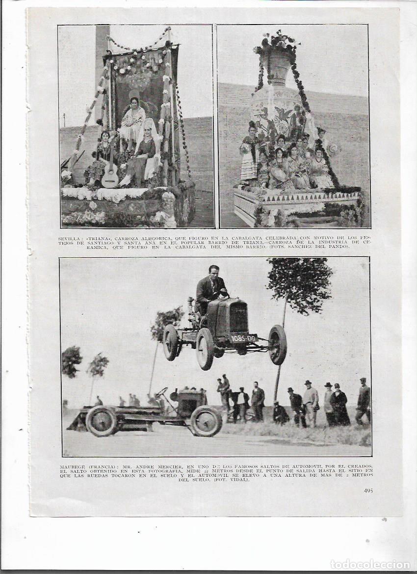 Sammelleidenschaft Papier: A&Ntilde;O 1927 RECORTE PRENSA MAUREGE FRANCIA ANDRE MERCIER SALTO DE AUTOMOVIL CREADO POR EL