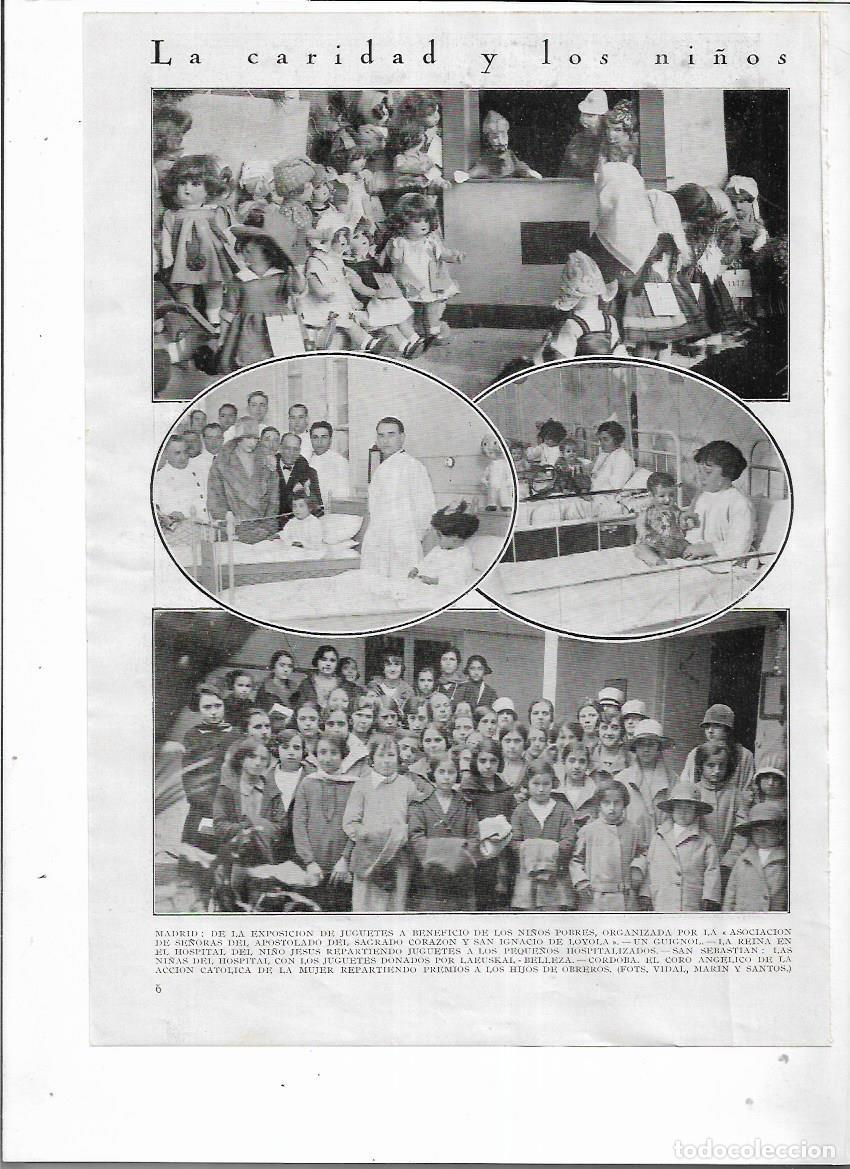 Sammelleidenschaft Papier: A&Ntilde;O 1927 RECORTE PRENSA SAN SEBASTIAN NI&Ntilde;AS HOSPITALIZADAS JUGUETES DONADOS POR LAEUSKAL BELLEZA