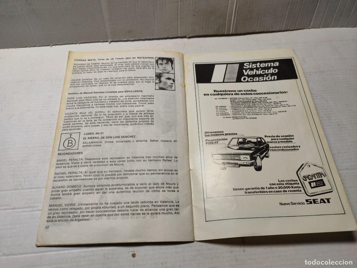 Coleccionismo: Programa de Toros Feria de Julio 1980 Con todas las Corridas - Foto 6