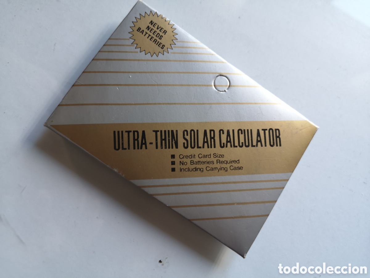 Coleccionismo: Calculadora solar extraplana - Foto 3