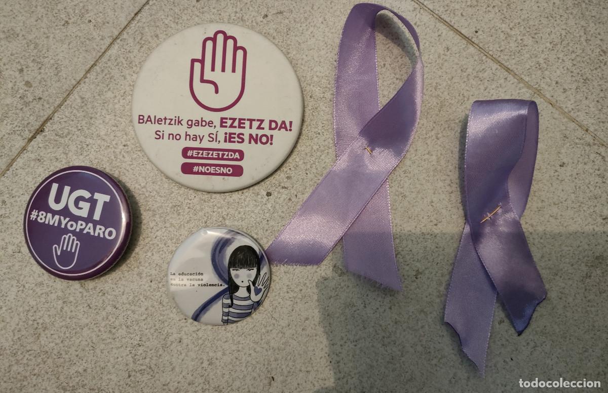 Coleccionismo: 3 CHAPAS FEMINISTAS - Foto 2