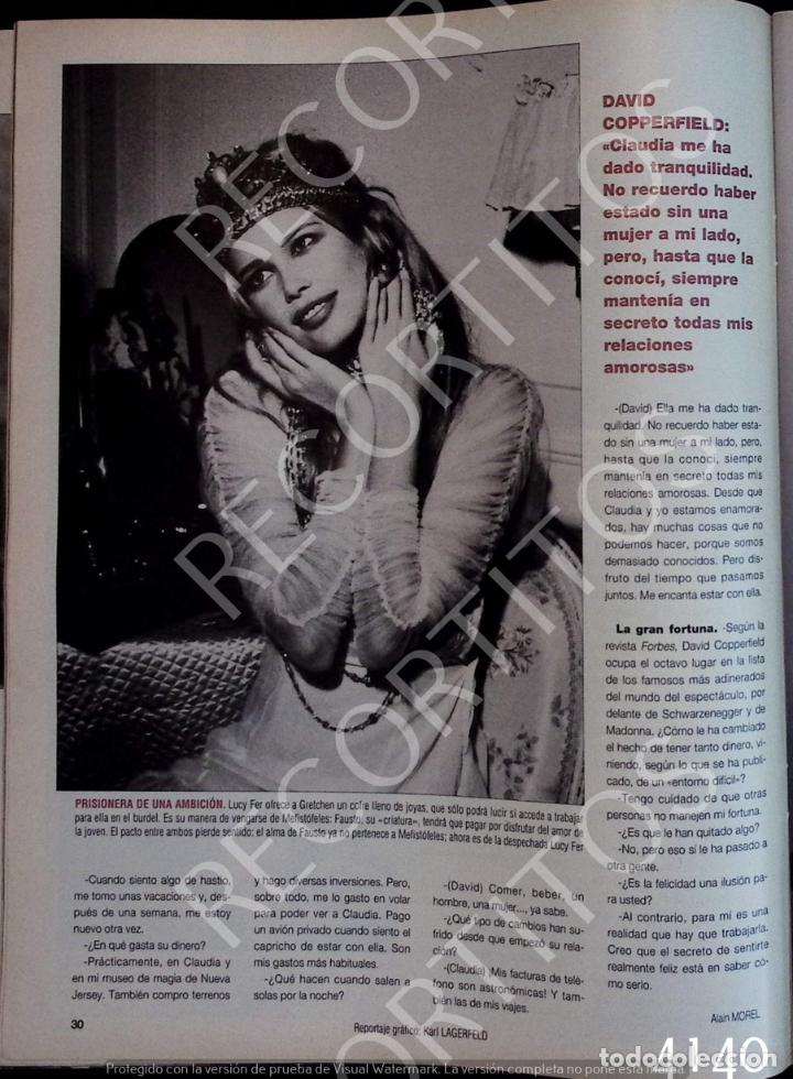 Coleccionismo: david copperfield CLAUDIA SCHIFFER - Foto 3