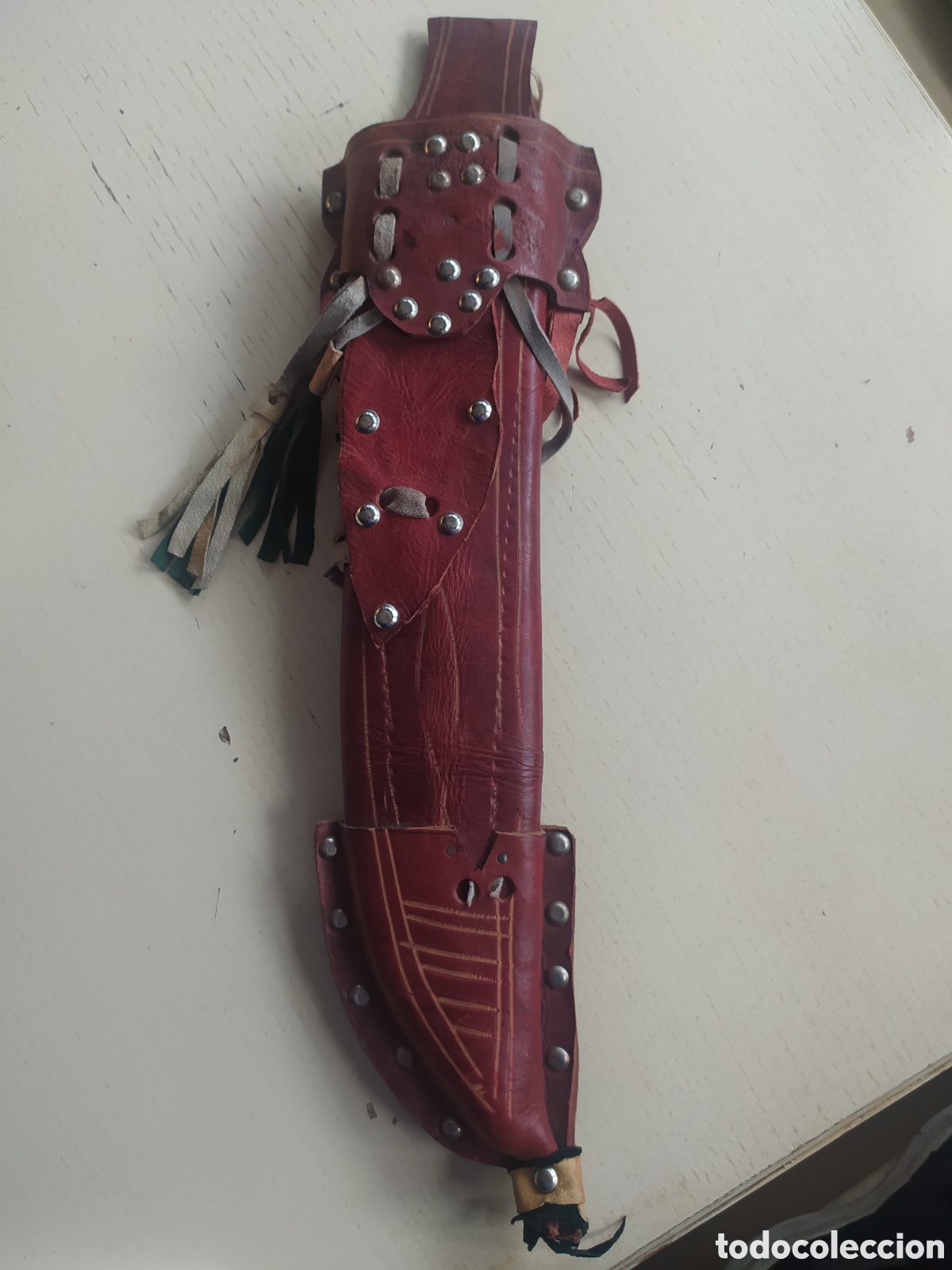 Coleccionismo: Funda de piel machete. - Foto 1