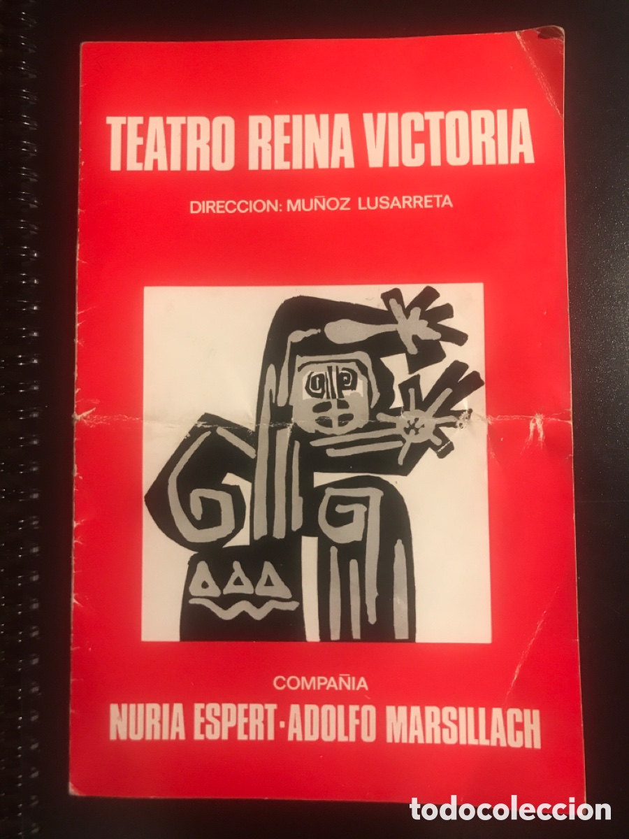 Coleccionismo: TEATRO REINA VICTORIA &rdquo; COMPA&Ntilde;IA NURIA ESPERT Y ADOLFO MARSILLACH&rdquo;