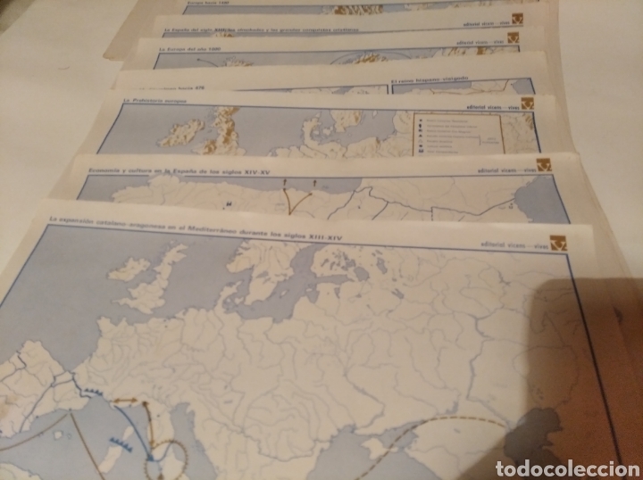 Coleccionismo: Mapas escolares de la editorial Vicens Vives - Foto 3