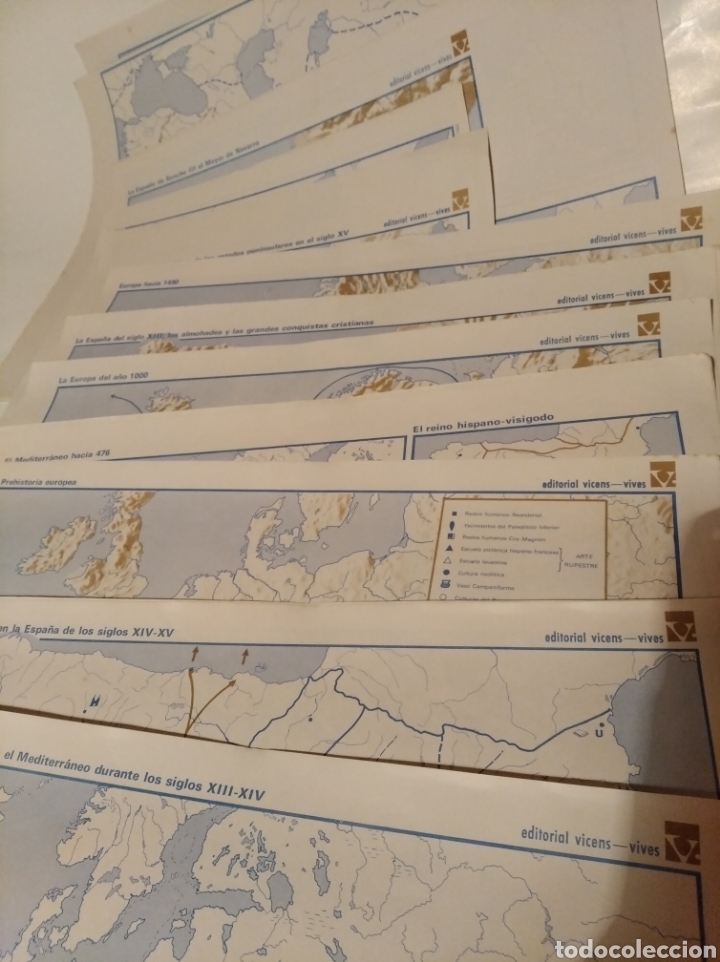 Coleccionismo: Mapas escolares de la editorial Vicens Vives - Foto 1