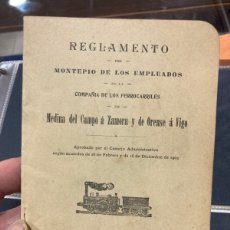 Coleccionismo: REGLAMENTO MONTEPÍO DE LOS EMPLEADOS, FERROCARRILES