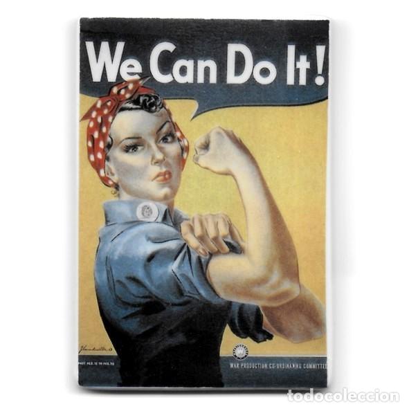 Coleccionismo: IMAN Porcelana NEVERA - We Can Do It - Foto 1