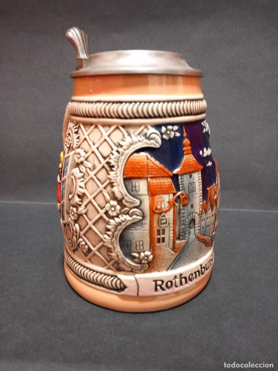 Coleccionismo: Jarra de cerveza de ceramica - Foto 2