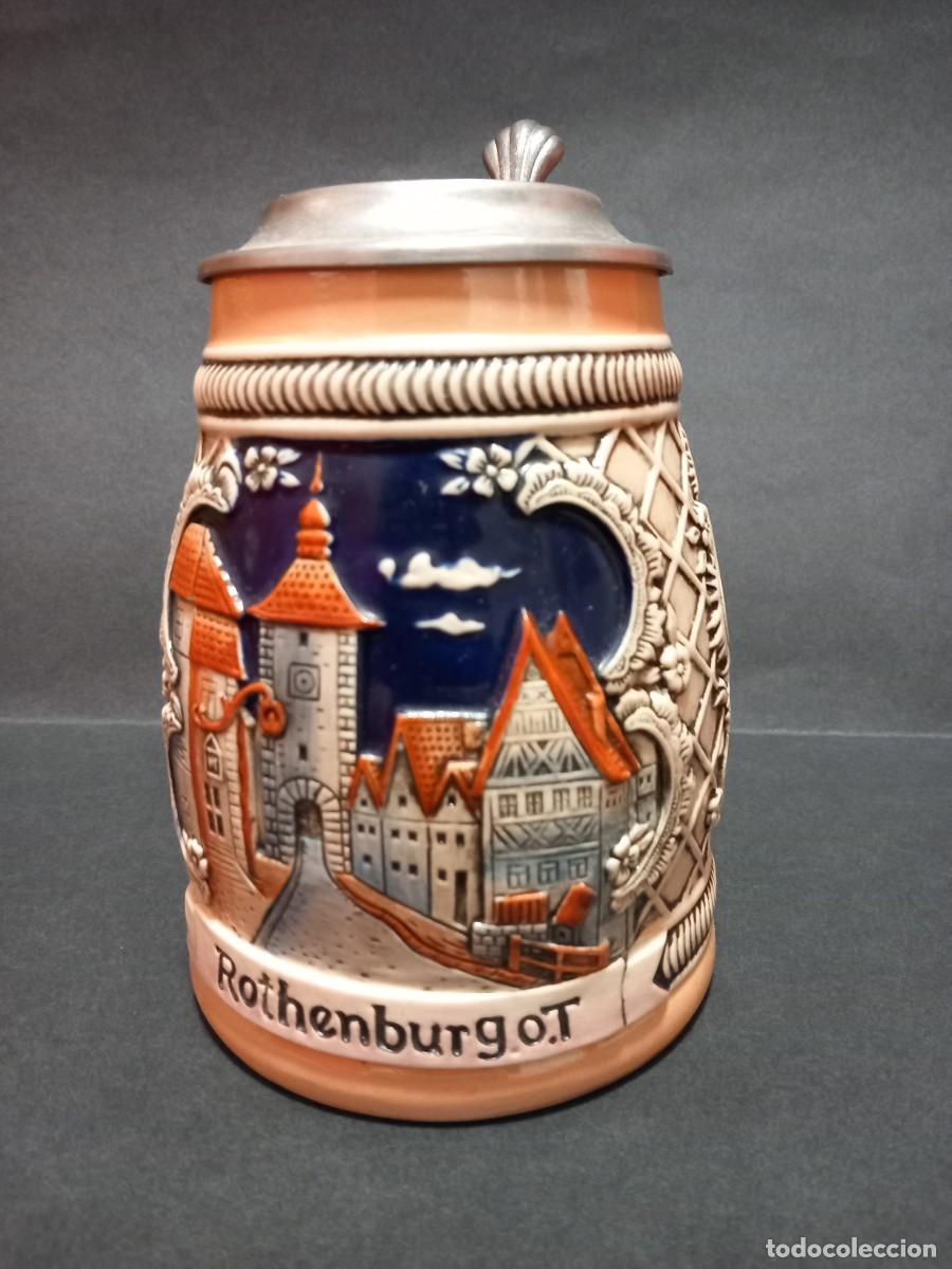 Coleccionismo: Jarra de cerveza de ceramica - Foto 3