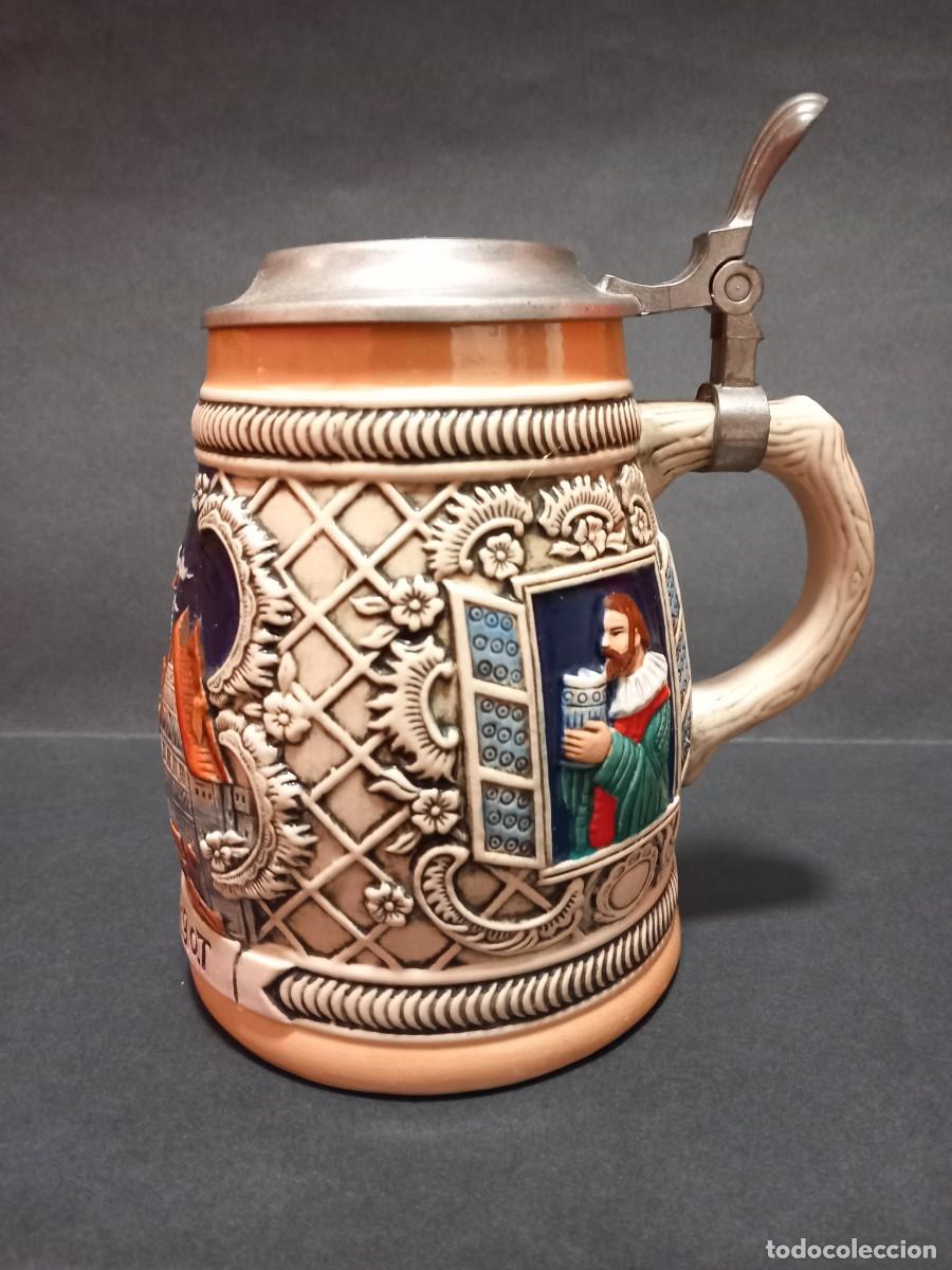 Coleccionismo: Jarra de cerveza de ceramica - Foto 4