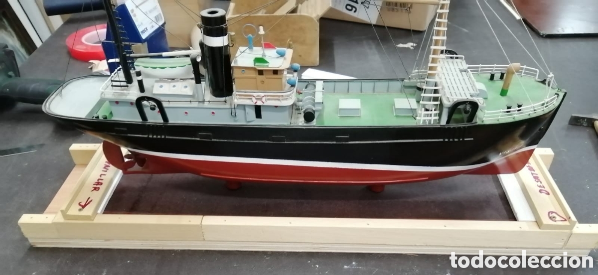 Coleccionismo: MAQUETA BARCO PASAJE ANTIGUA - Foto 21