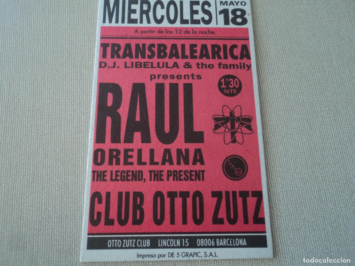 Coleccionismo: CARTULINA CLUB OTTO ZUTZ, d.j. libelula & the family, raul orellana, 11,5 x 7 cm