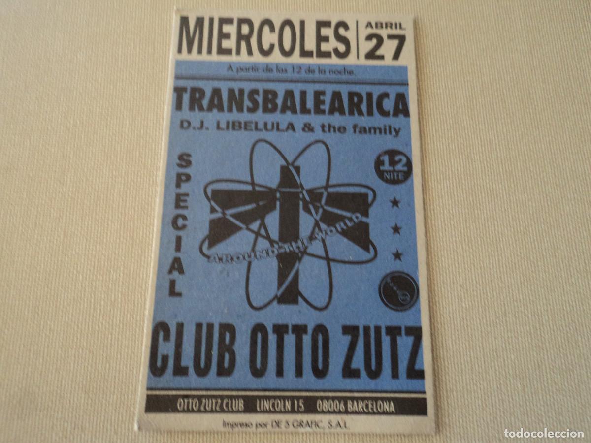 Coleccionismo: CARTULINA CLUB OTTO ZUTZ, d.j. libelula & the family, special aroun the world, 11,5 x 7 cm