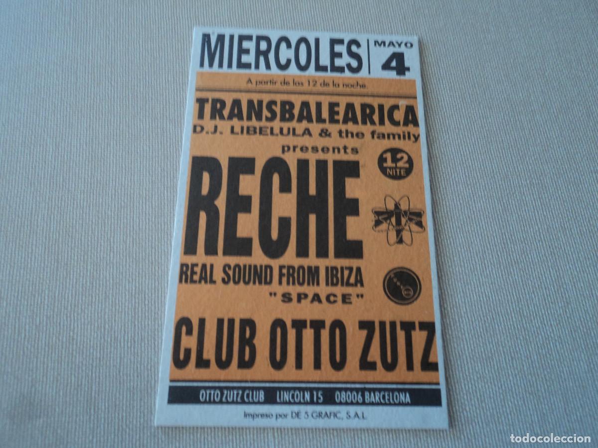 Coleccionismo: CARTULINA CLUB OTTO ZUTZ, d.j. libelula & the family, reche real soun, 11,5 x 7 cm