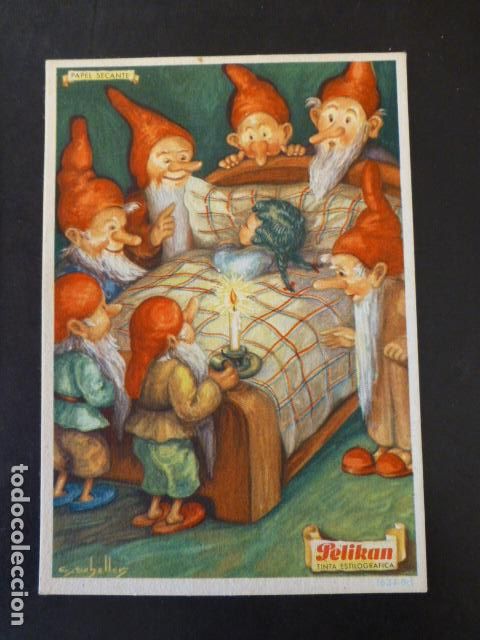 Coleccionismo: PAPEL SECANTE TINTA PELIKAN BLANCANIEVES