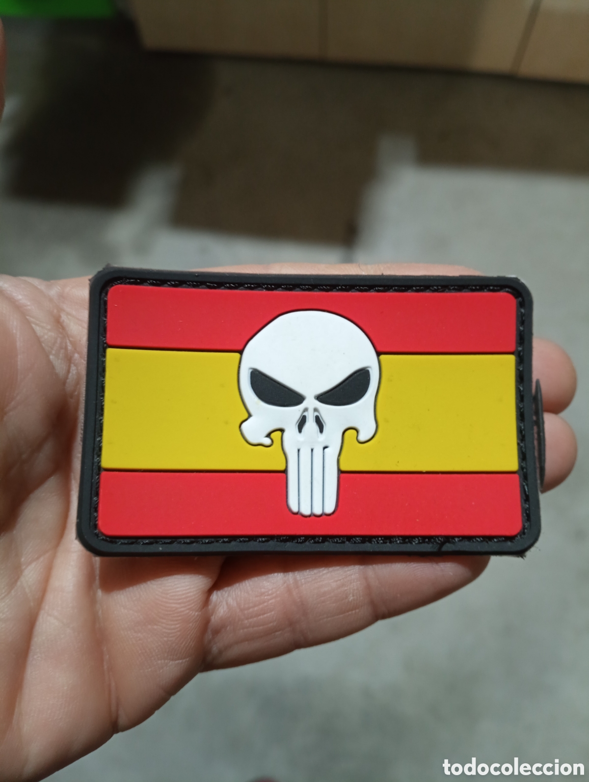 Coleccionismo: PARCHE PVC PUNISHER BANDERA ESPA&Ntilde;A