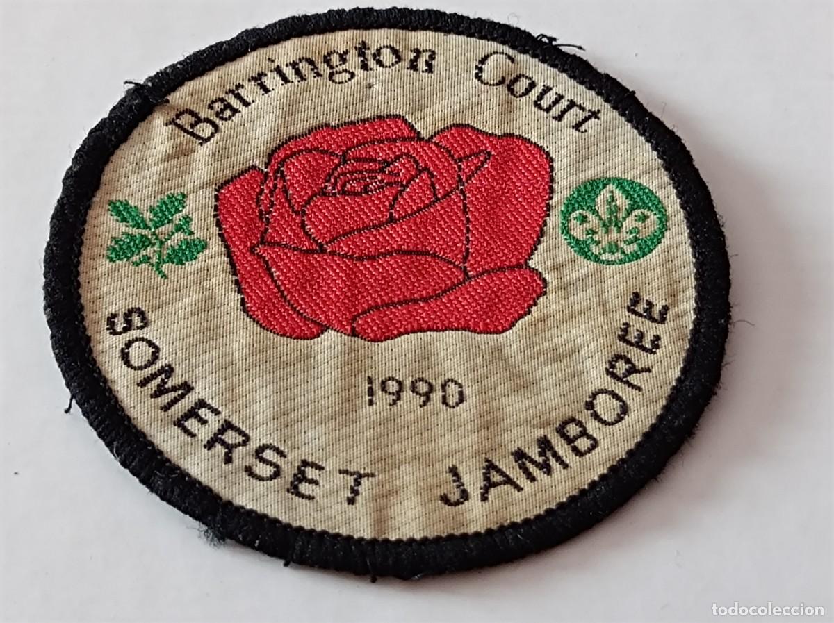 Coleccionismo: INSIGNIA SCOUT BARRINGTON COURT SOMERSET JAMBOREE 1990 - PARCHE TEM&Aacute;TICA SCOUTS