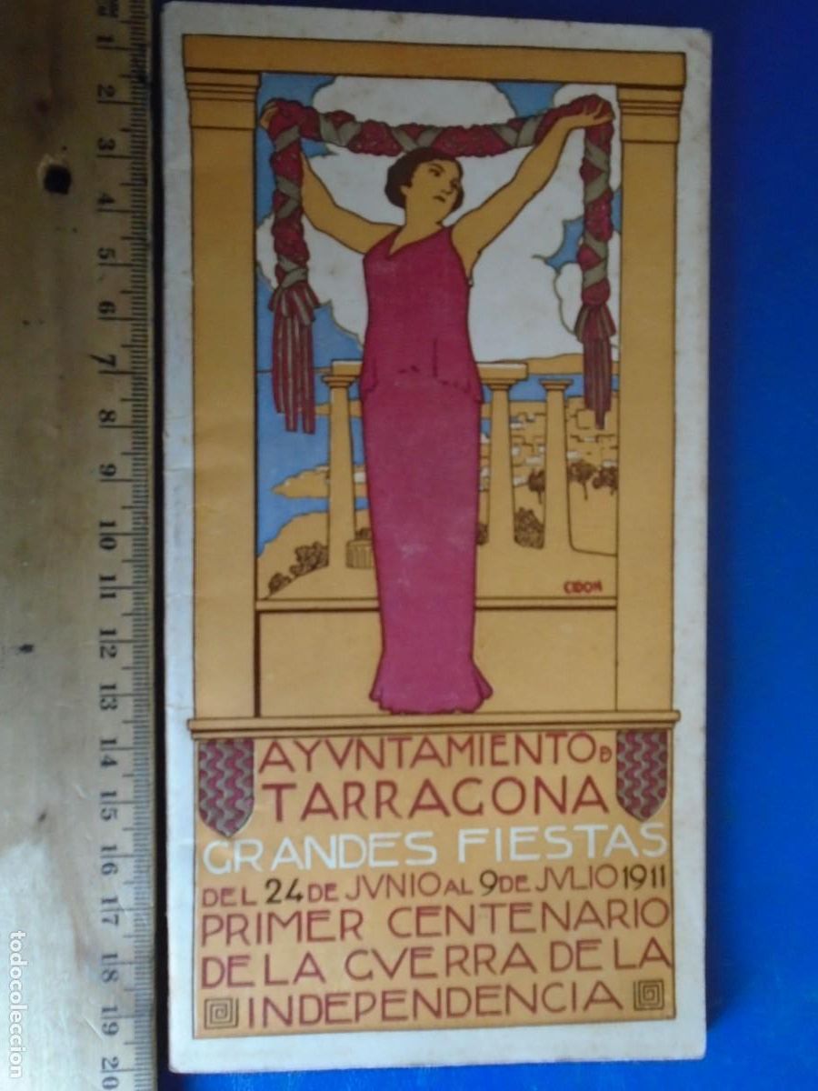 Coleccionismo: (PA-230124)AYUNTAMIENTO TARRAGONA-GRANDES FIESTAS-A&Ntilde;O 1911-I CENTENARIO GUERRA INDEPENDENCIA