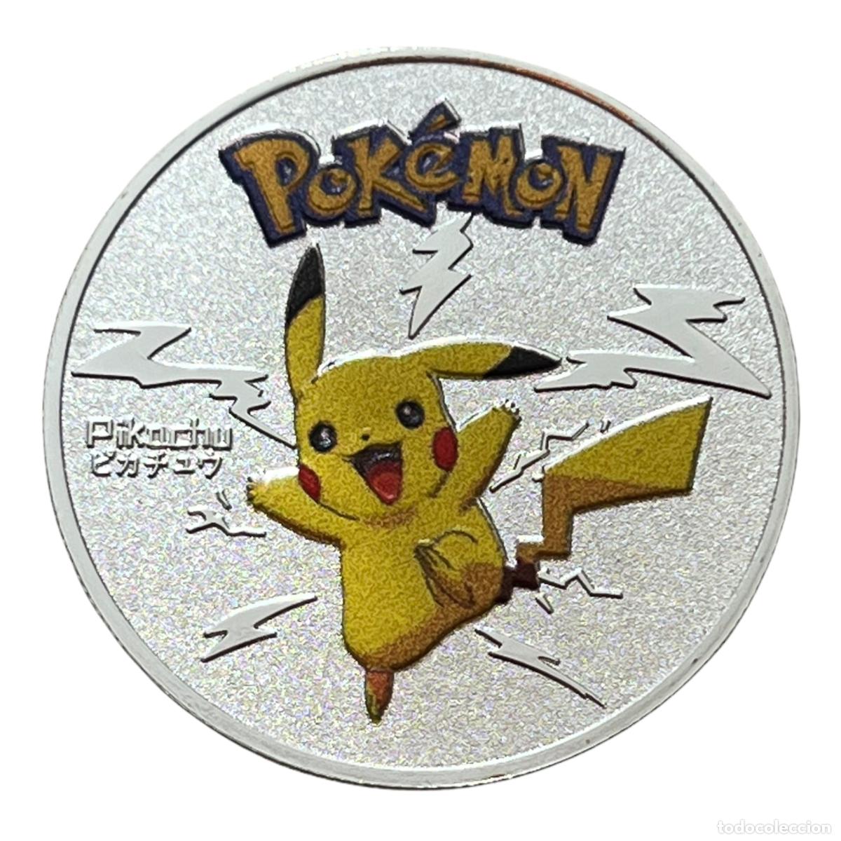 Pokemon Moneta Pikachu Ondulando – Grande Formato 5,1 Cm, In Plastica, Per Collezionisti