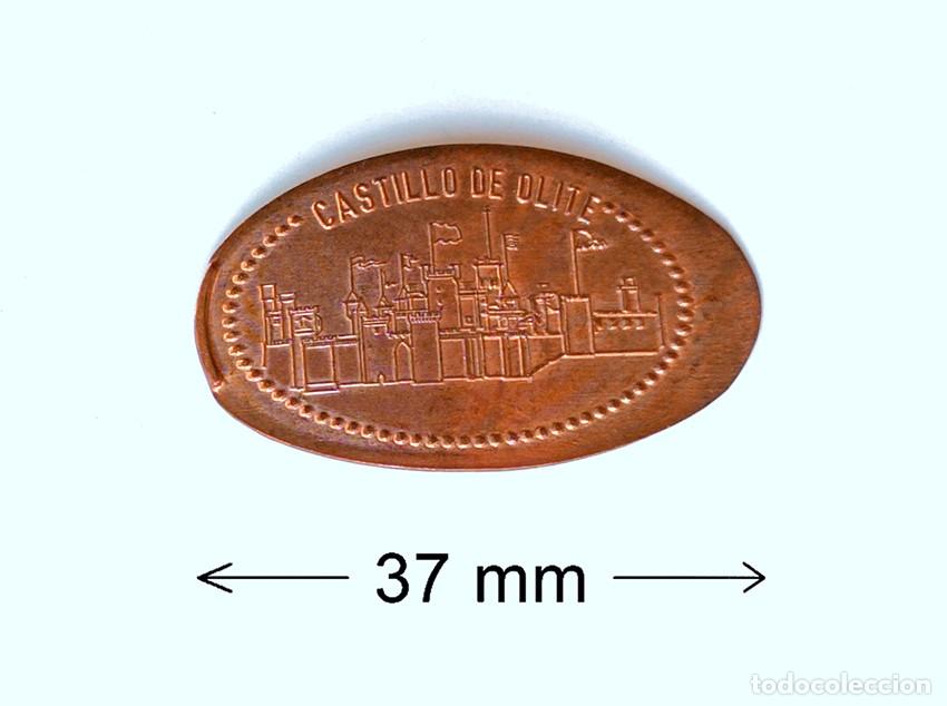Coleccionismo: MONEDA ELONGADA DEL CASTILLO DE OLITE - MONEDA OVALADA - OLITE, NAVARRA