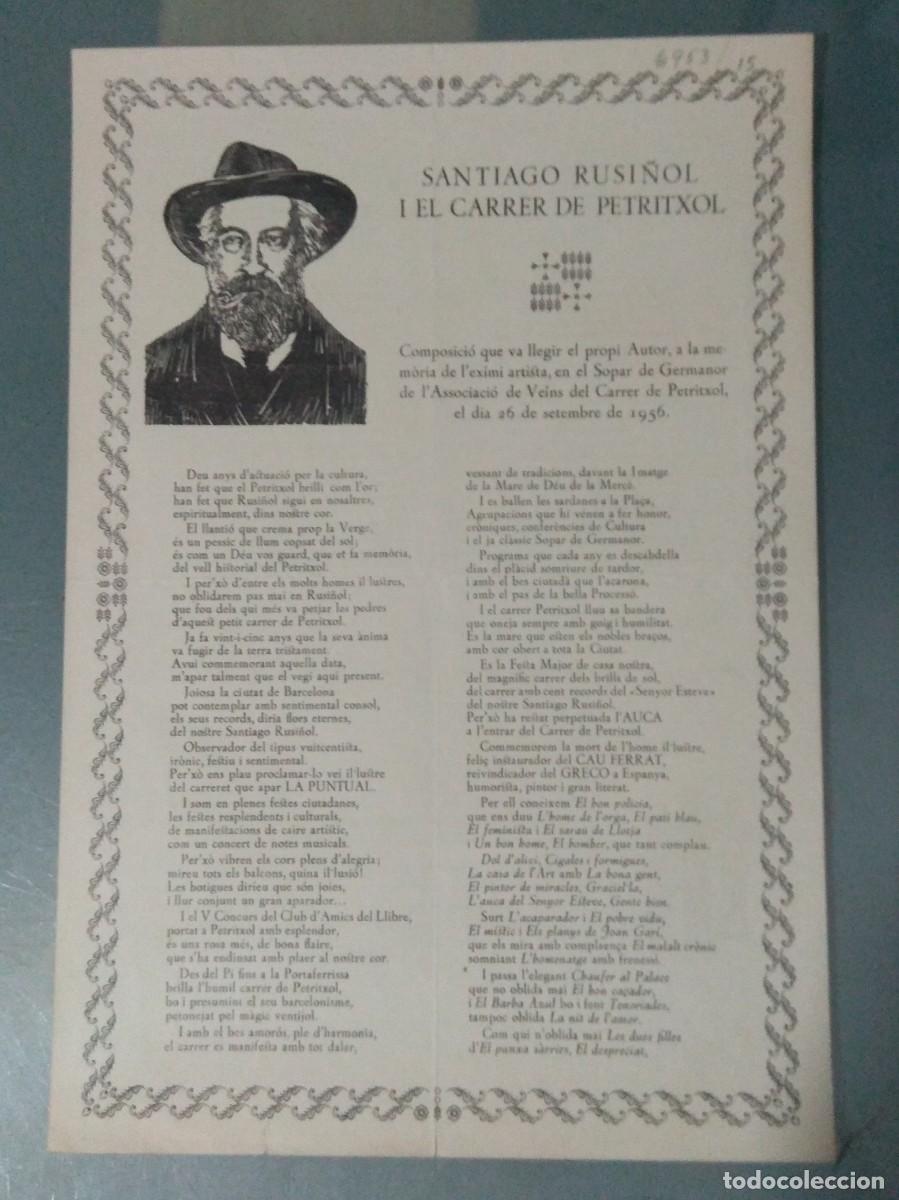 Coleccionismo: AUCA DE SANTIAGO RUSI&Ntilde;OL I EL CARRER DE PETRITXOL