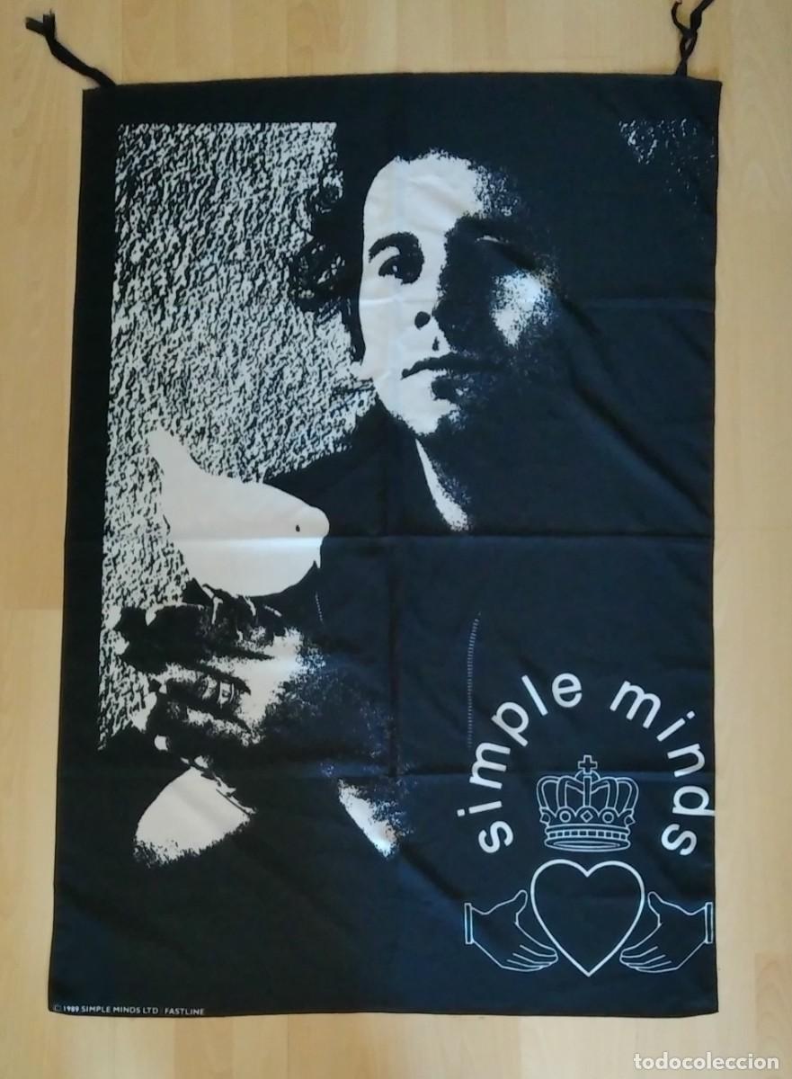 Collezionismo: Simple Minds. Bandera. 100 X 60 cm. aprox. ORIGINAL. A&ntilde;os 2000 Nuevo!