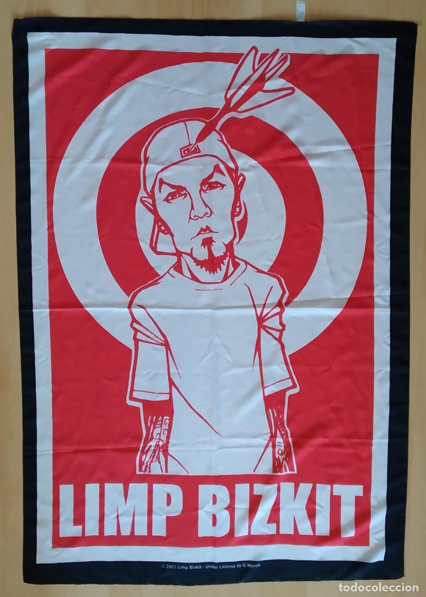 Collezionismo: Limp Bizkit. Bandera. 100 X 60 cm. aprox. ORIGINAL. A&ntilde;os 90. Nuevo!