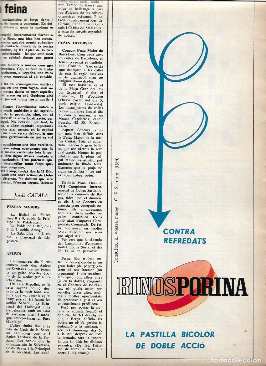 Sammelleidenschaft Papier: A&Ntilde;O 1969 RECORTE PRENSA PUBLICIDAD RINOSPORINA PARA RESFRIADOS CATARROS PRODUCTOS FARMACEUTICOS
