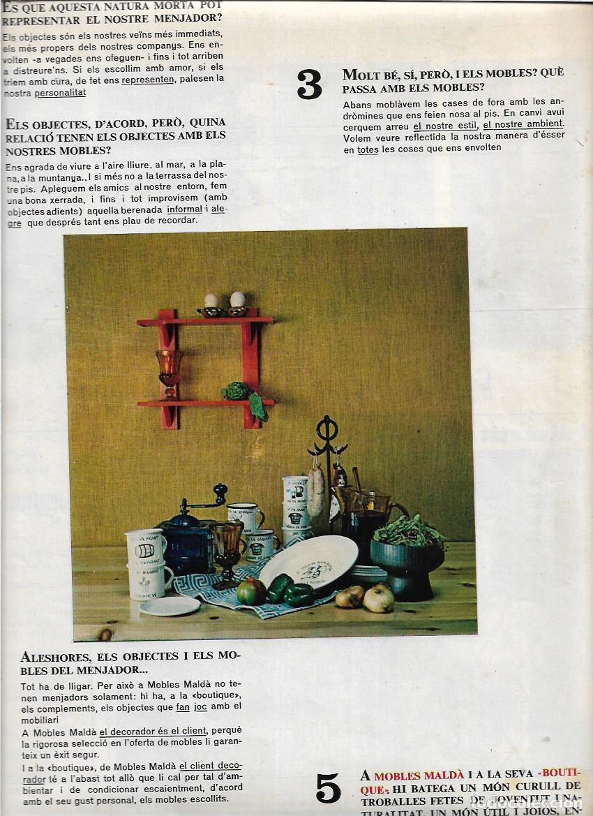 Sammelleidenschaft Papier: A&Ntilde;O 1969 RECORTE PRENSA PUBLICIDAD MUEBLES MOBLES MALDA DECORACION