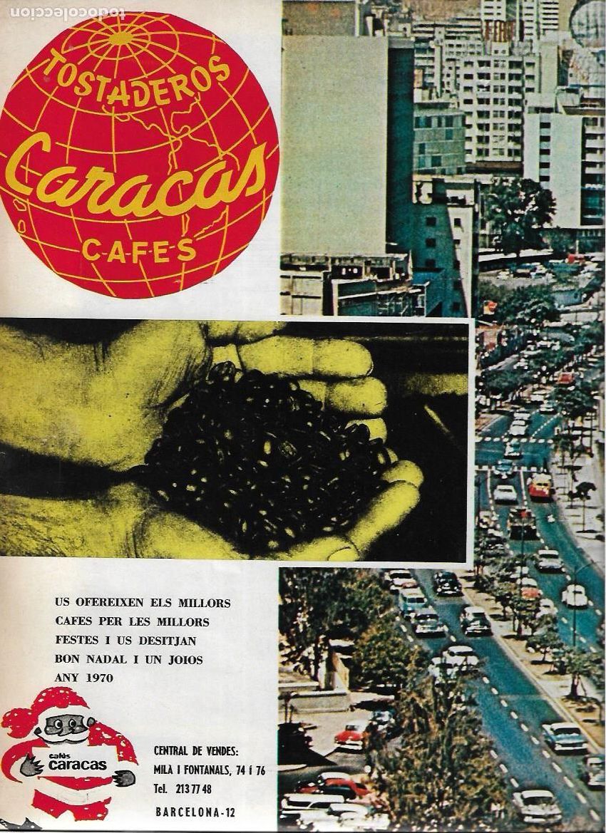 Sammelleidenschaft Papier: A&Ntilde;O 1969 RECORTE PRENSA PUBLICIDAD BEBIDAS CAFE CAFES CARACAS TOSTADEROS
