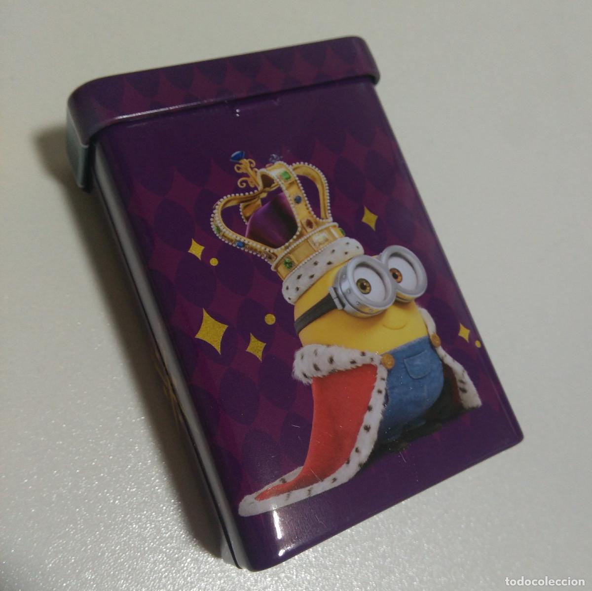 Coleccionismo: Caja metalica para tu baraja magica de los minions carrefour minion cartas cards