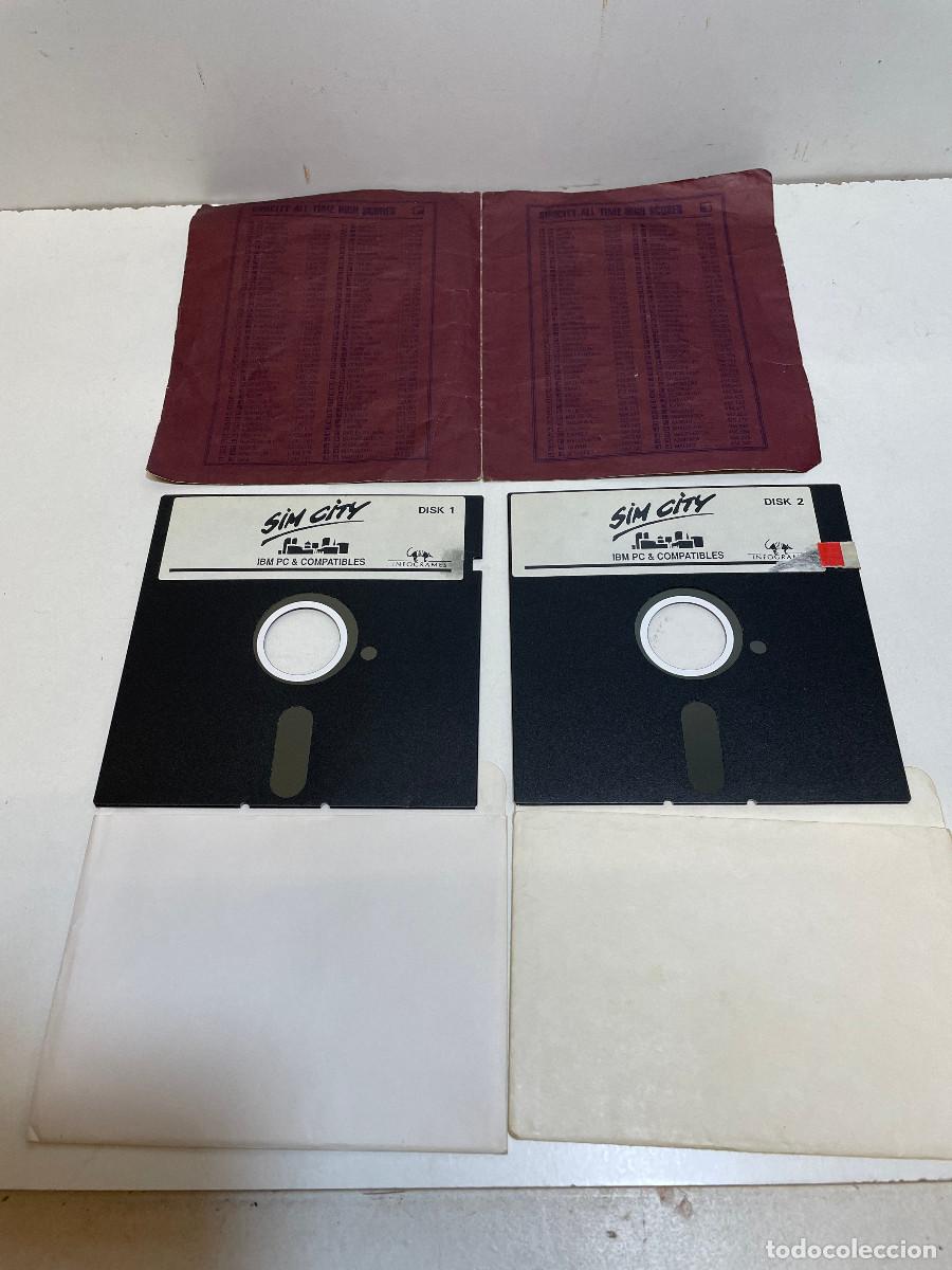Coleccionismo: 2 DISKETTES 5,25 JEGO ORIGINAL SIM CITY CON LOBRITO CODIGOS
