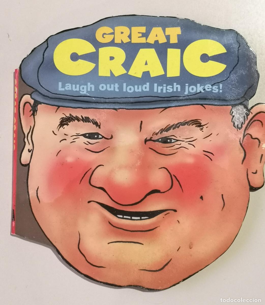 Colecionismo: IMAN NEVERA - IRLANDA IRELAND EIRE - GREAT CRAIG Librito de chistes en ingles - 12,5 x 12 cm