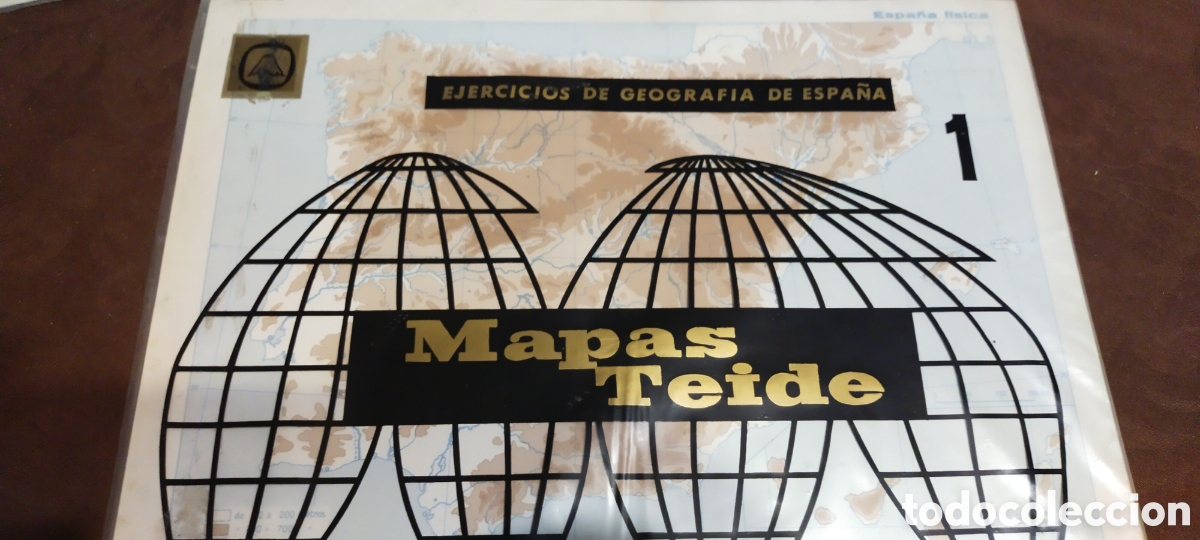 Coleccionismo: Mapas Teide ejercicios de geograf&iacute;a de Espa&ntilde;a 1