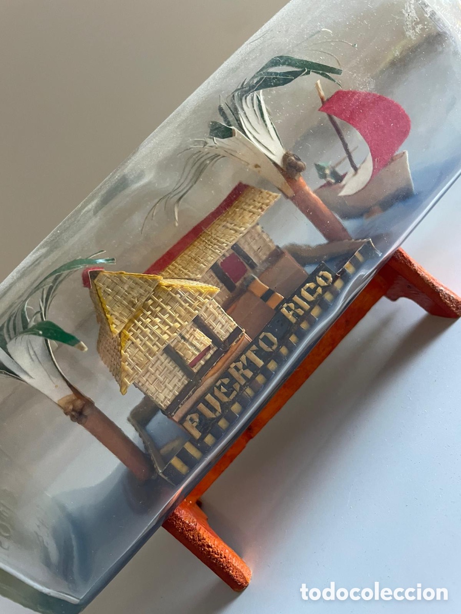 Coleccionismo: Souvenir en botella Puerto Rico - Foto 2