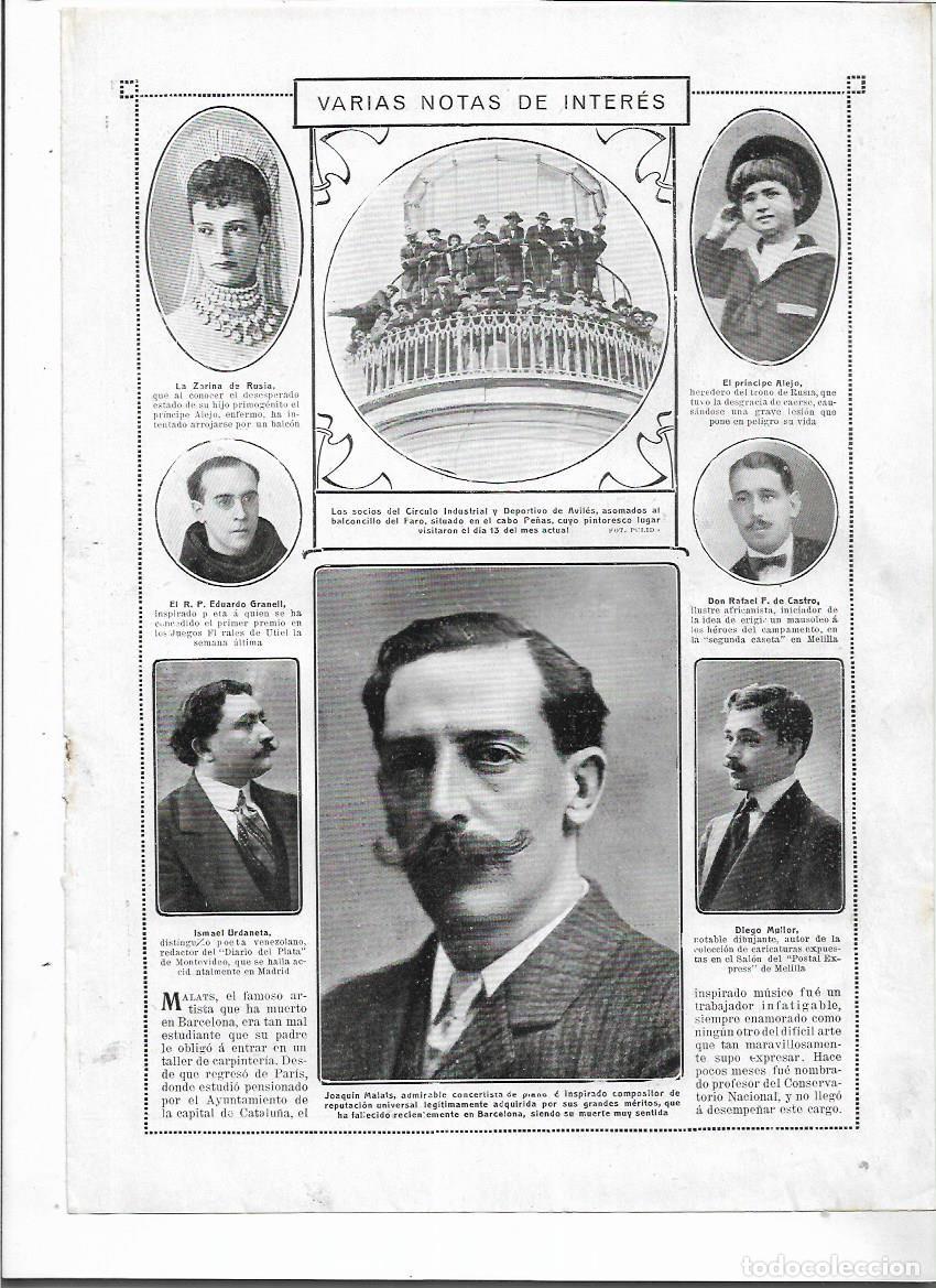 Collectionnisme: A&Ntilde;O 1912 SOCIOS CIRCULO INDUSTRIAL Y DEPORTIVO DE AVILES EN EL BALCONCILLO DEL FARO DE CABO PE&Ntilde;AS
