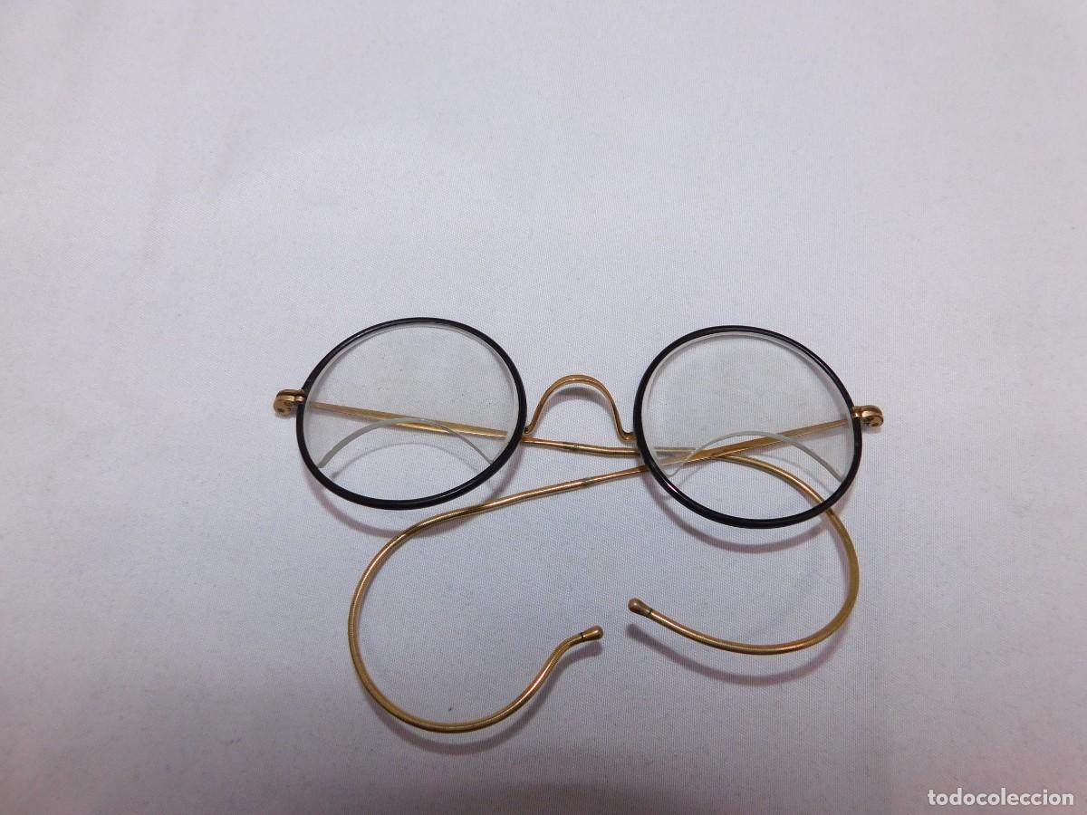 Coleccionismo: GAFAS ALAMBRE - CHAPADAS EN ORO 14K - Foto 1