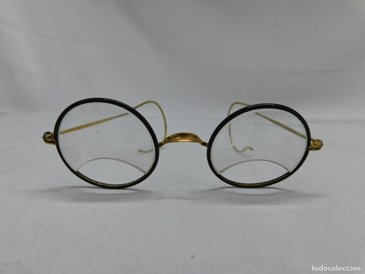 Coleccionismo: GAFAS ALAMBRE - CHAPADAS EN ORO 14K - Foto 3